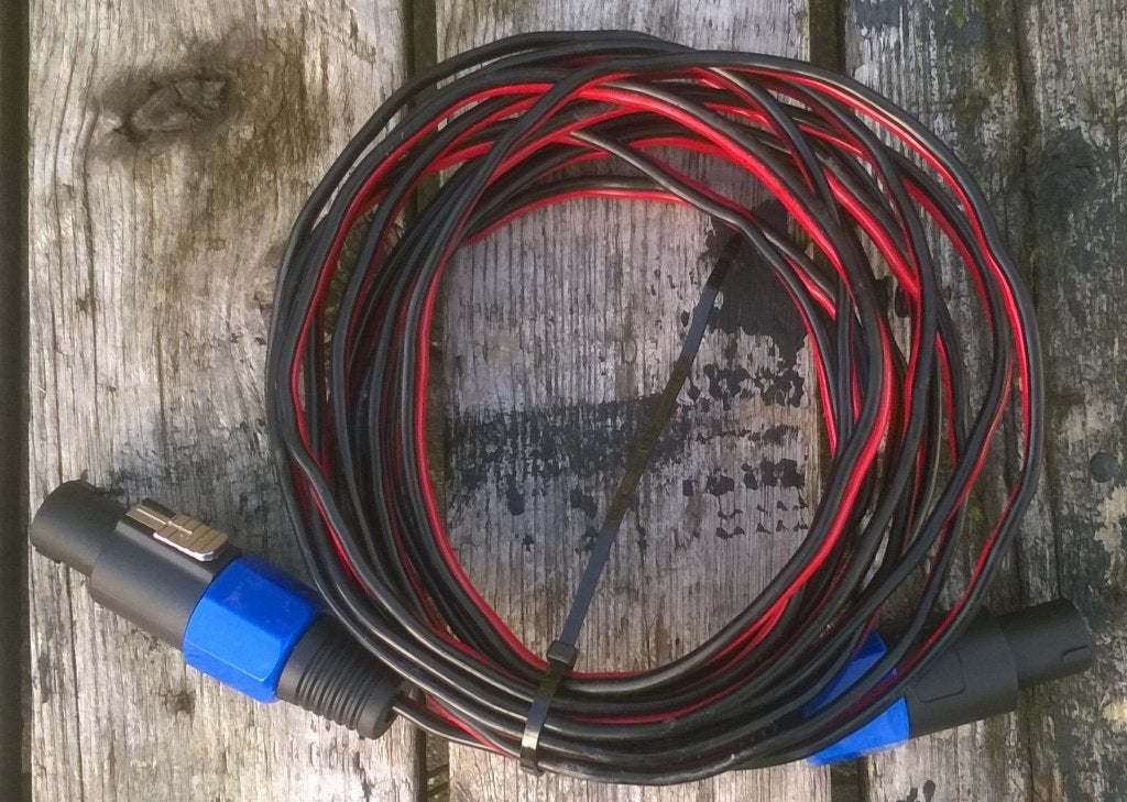 Luidsprekersnoer 7,5 meter - 2x2,5mm, Ophalen of Verzenden, Zo goed als nieuw, Speaker of Versterker