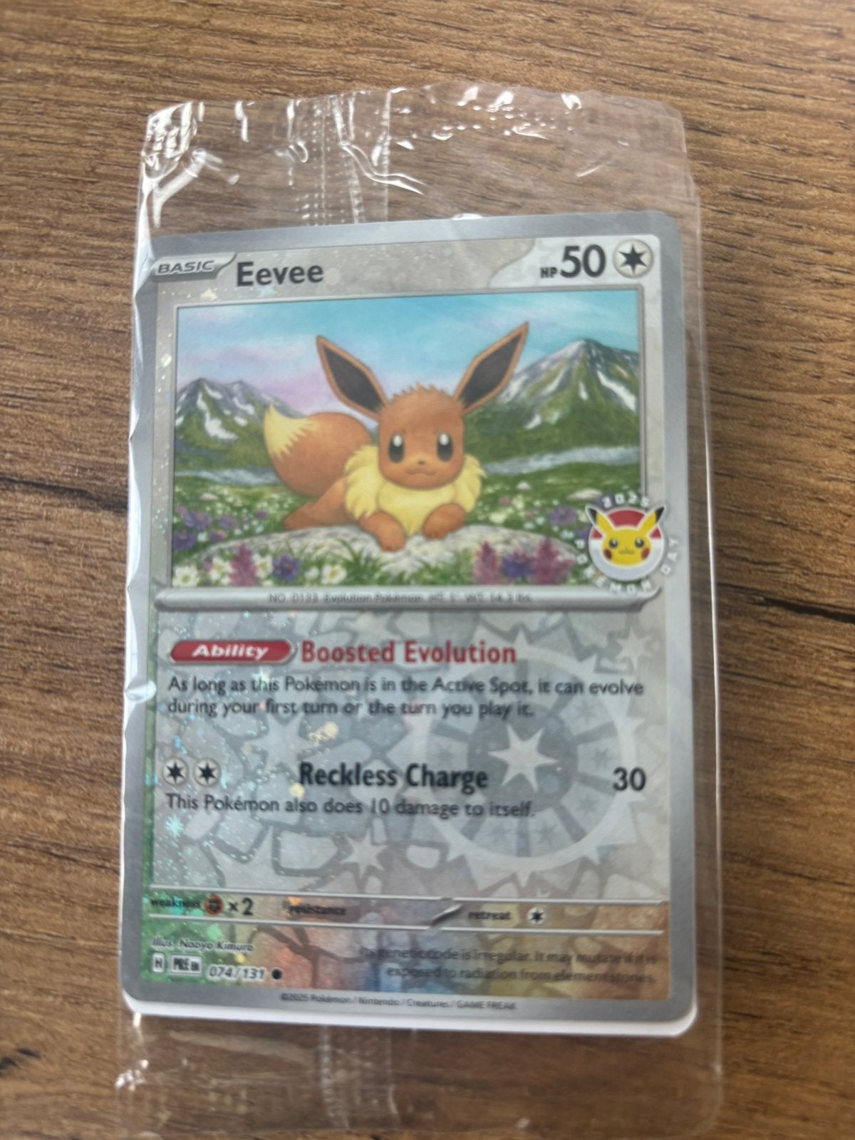 Eevee 074 pokemon day 2025, Ophalen of Verzenden, Zo goed als nieuw