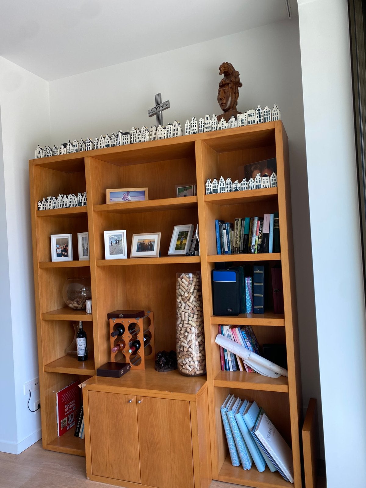 Massief esdoornhouten boekenkast – Uitstekende staat, Ophalen, Overige materialen, 200 cm of meer, Klassiek