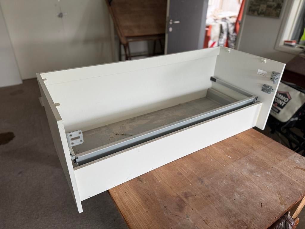 Wastafelmeubel Detremmerie wit, 25 à 50 cm, Moins de 100 cm, Meuble lavabo, Comme neuf
