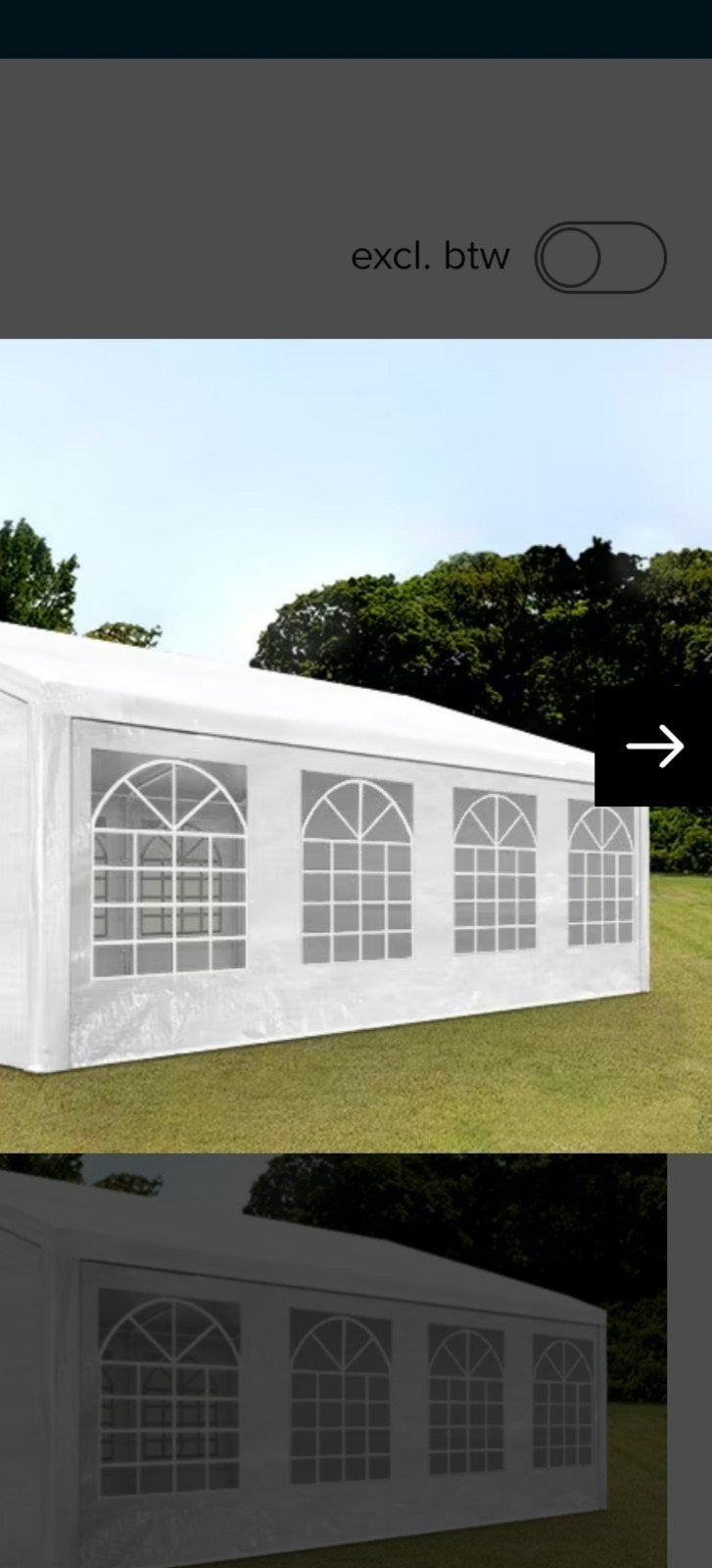 partytent, Jardin & Terrasse, Tonnelles, Enlèvement, Tente de réception