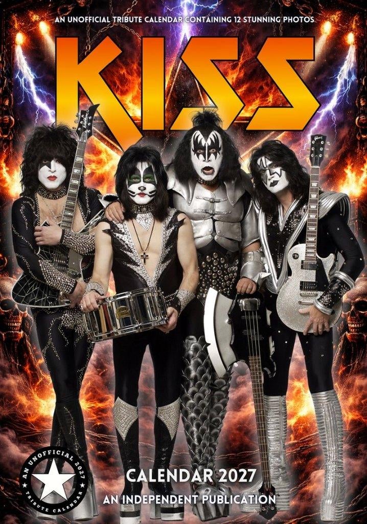 KISS 2027 kalender vooraf bestellen, Verzenden, Jaarkalender, Nieuw