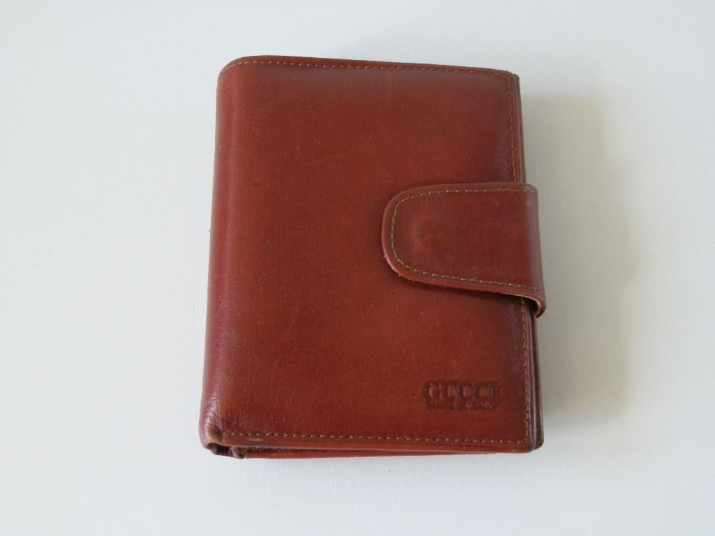 Gucci portemonnee . Leer., Handtassen en Accessoires, Portemonnees, Overige merken, Bruin, Ophalen of Verzenden, Zo goed als nieuw