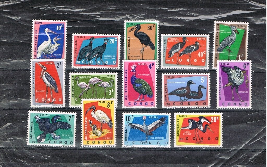 REP CONGO: VOGELS-REEKS POSTFRIS, Ophalen of Verzenden