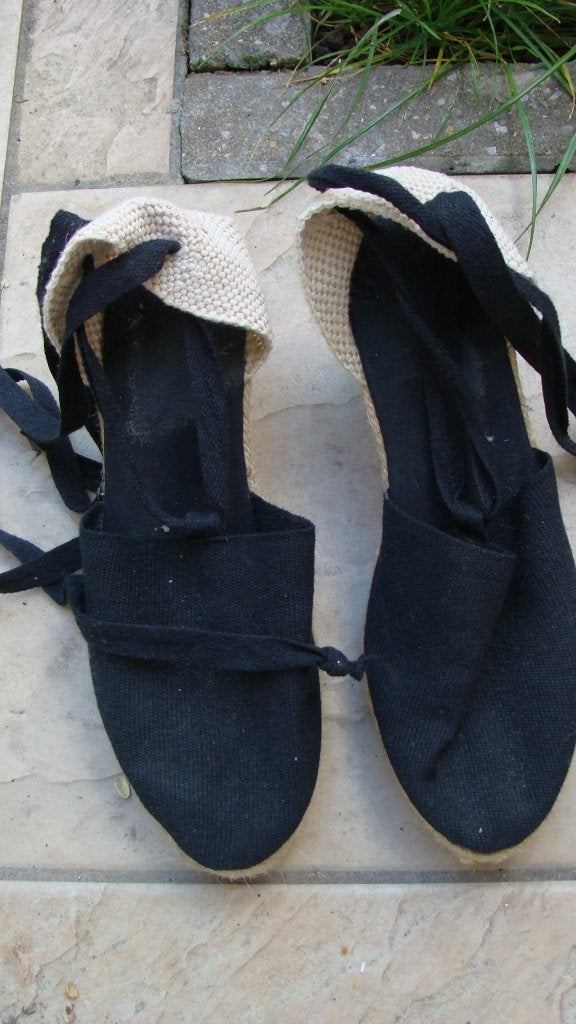 Espadrille schoenen voor dames 38 in goede staat, Espadrilles, Blauw, Ophalen of Verzenden, Gedragen