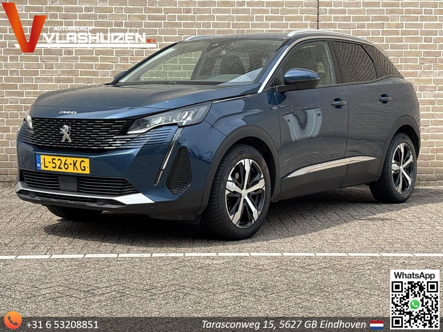 Peugeot 3008 1.2 PureTech Blue Lease Allure | € 10.700,- NET, Automaat, Blauw, Parkeersensor, Bedrijf