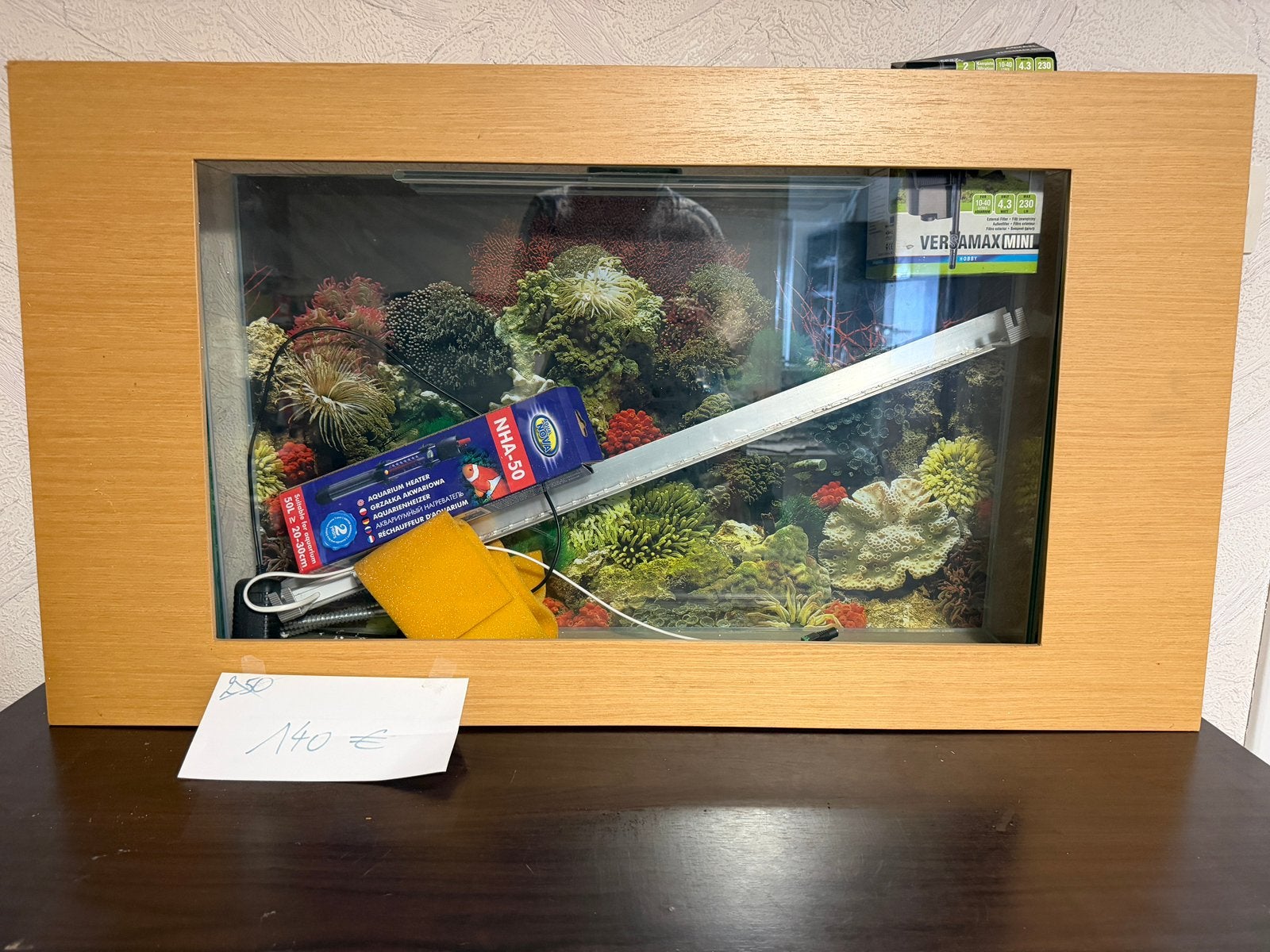 Lot de 3 aquarium muraux d’expo complet, Ophalen, Zo goed als nieuw