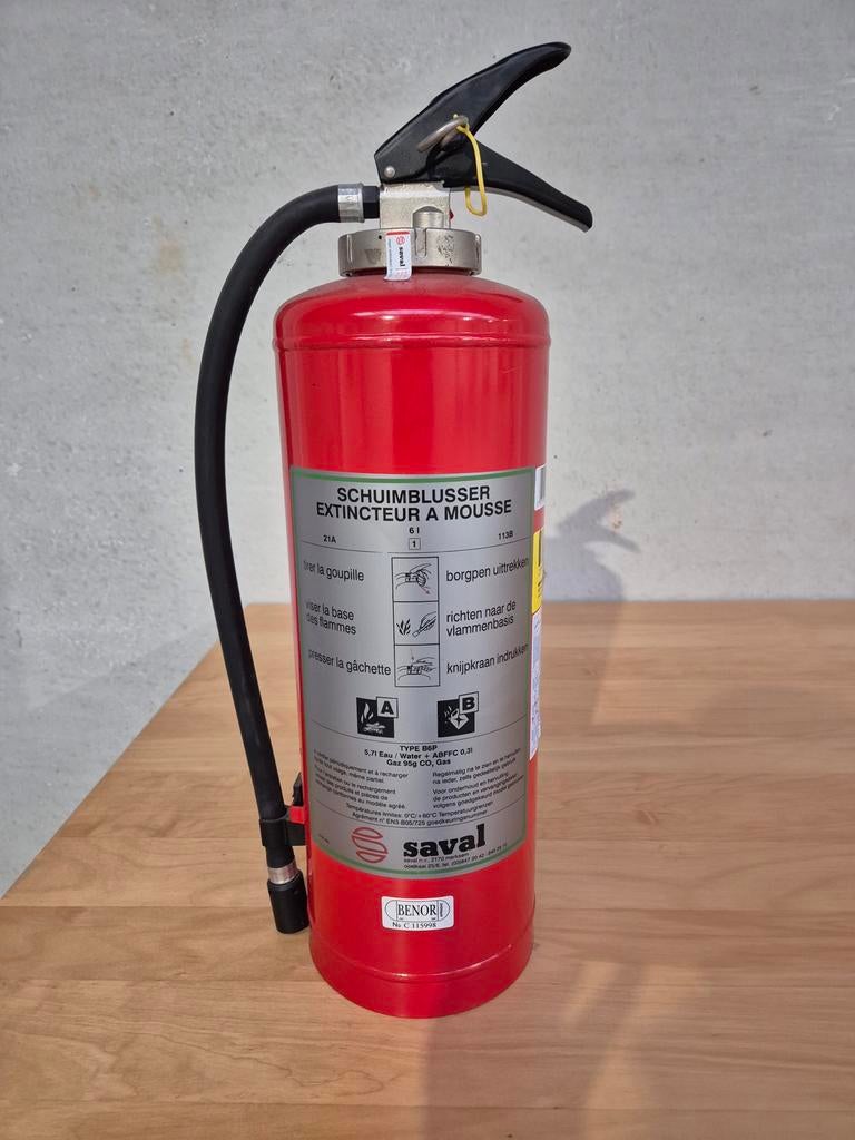 Schuimblusser 6l voor gebouwen, Huis en Inrichting, Brandblussers en Brandkasten, Ophalen, Zo goed als nieuw, Brandblusser