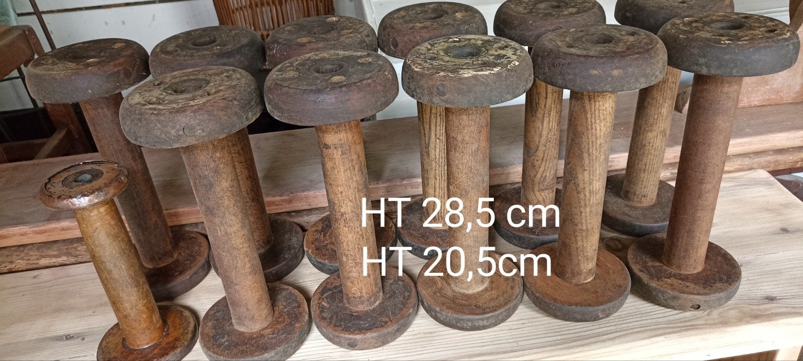 Oude draaiende haspels
Lengte 29 cm
12€ per stuk
prijs, Ophalen, Hout, Gebruikt, Meerkleurig