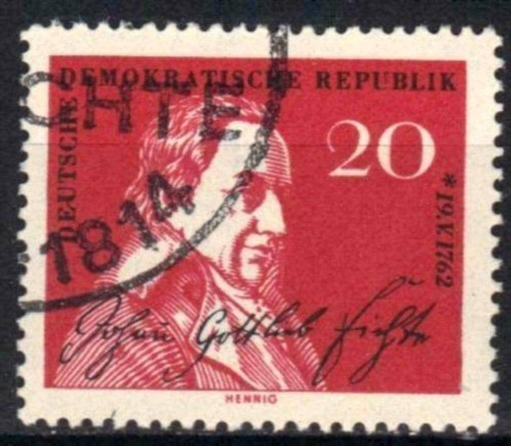 Allemagne RDA 1962 - Yvert 603 - J.G. Fichte (ST), Envoi, RDA, Affranchi