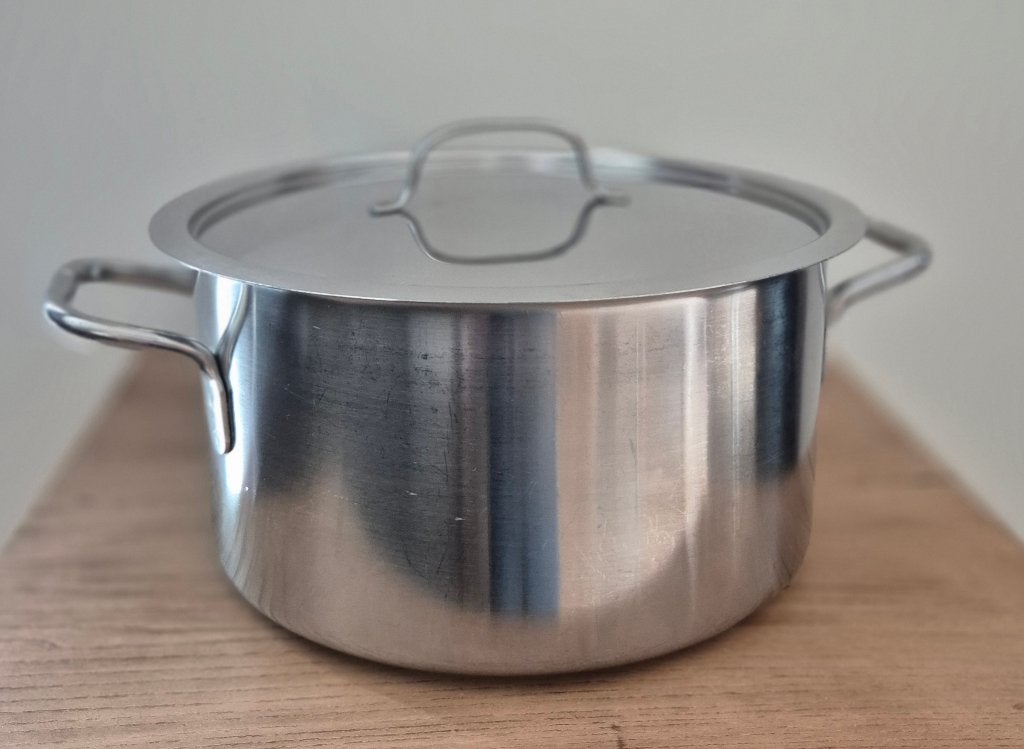 Kookpotten  - set 7 stuks, Huis en Inrichting, Keuken | Potten en Pannen, Ophalen, Gebruikt, Inox, Kookpan of Snelkookpan
