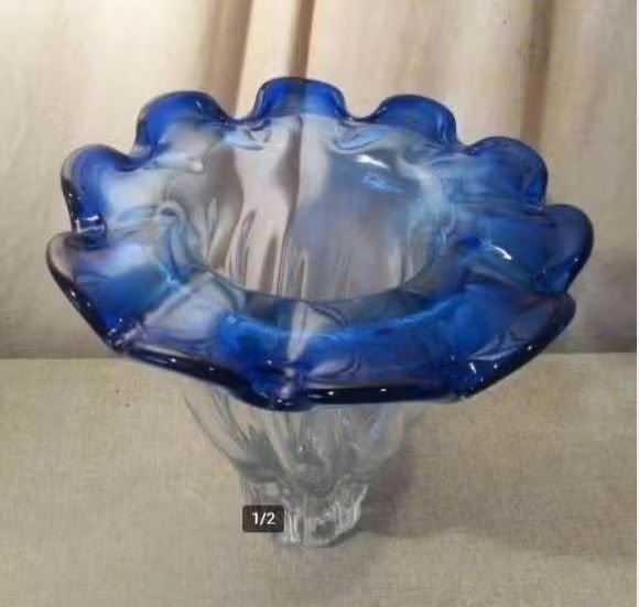 Prachtige Grote Murano Vaas - 29cm, Antiek en Kunst, Ophalen of Verzenden