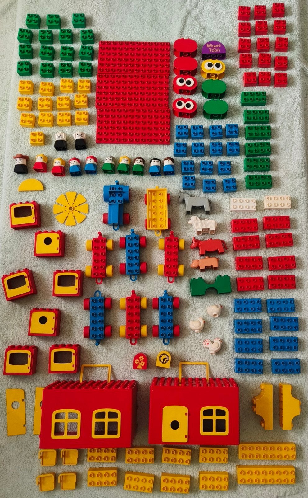 vintage Duplo Lego '80s set 1026 en boerderij onderdelen, Ophalen of Verzenden, Gebruikt, Overige merken