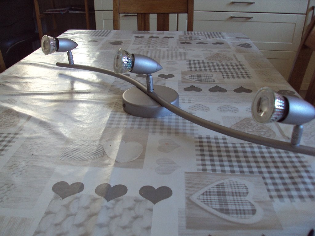 led plafond lamp, Huis en Inrichting, Lampen | Plafondlampen, Ophalen, Zilver, LED, Design