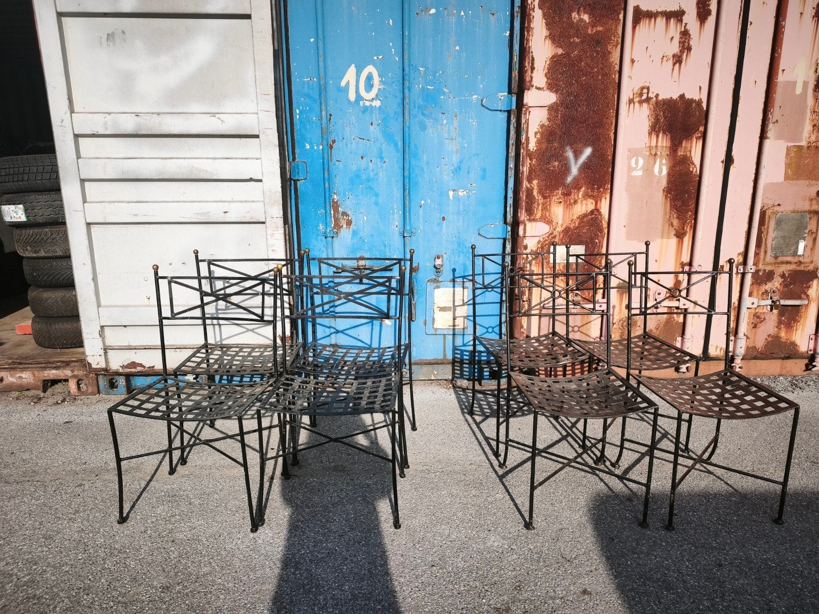 Ijzeren stoelen, Huis en Inrichting, Ophalen