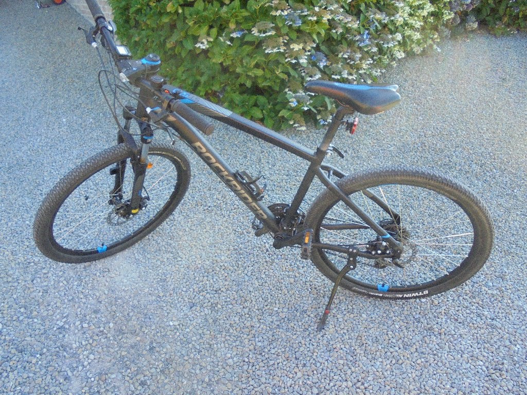 Vélo VTT Rockrider noir taille L, Autres marques, Enlèvement, Utilisé, Frein à disque