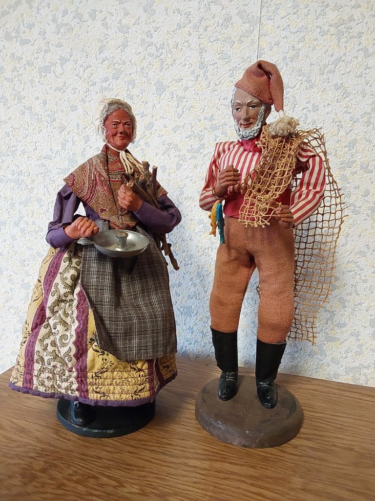 Santons de Provence anciens (hauteur 30 cm), Verzamelen, Ophalen, Gebruikt