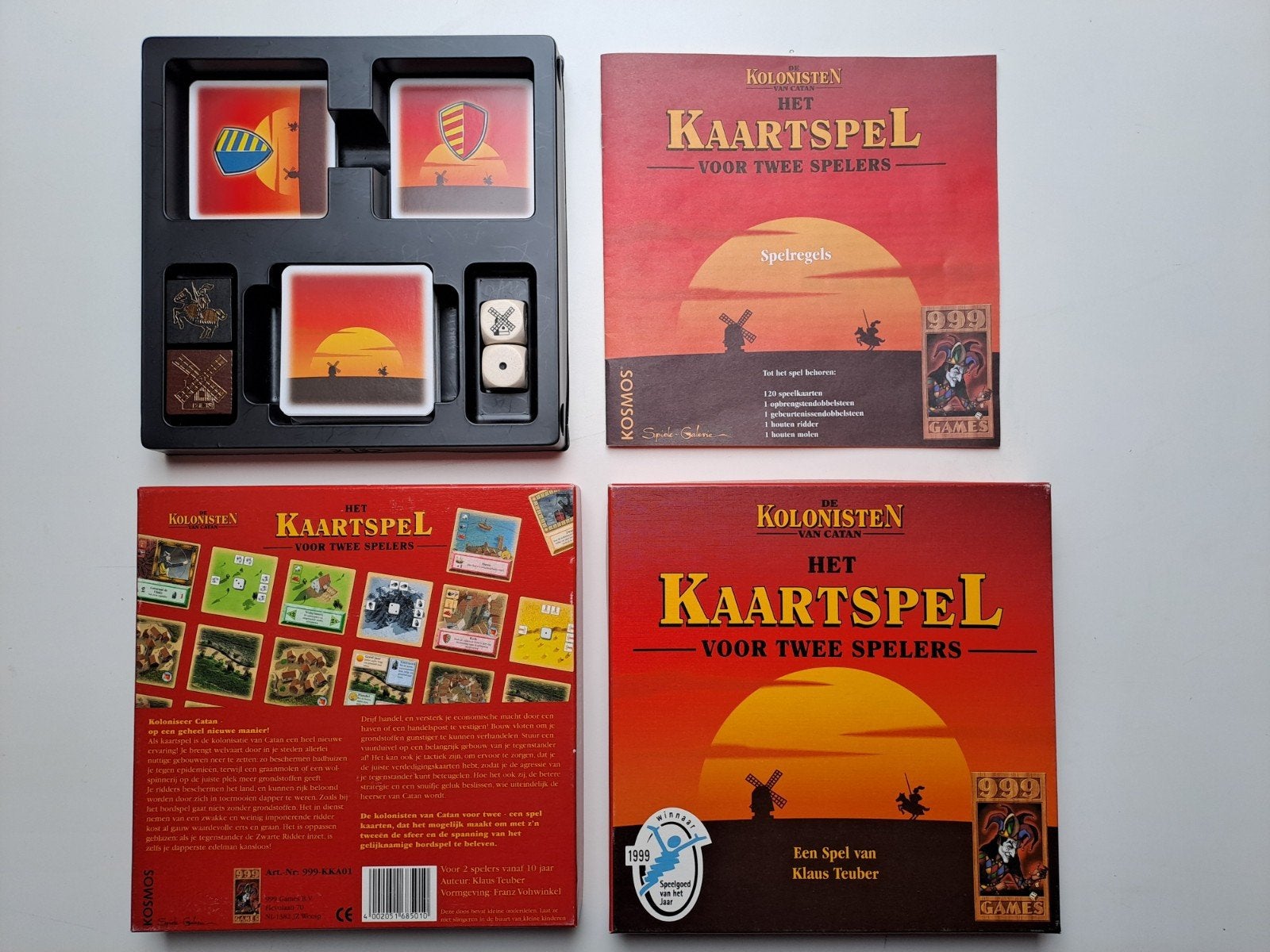 De Kolonisten van Katan. Kaartspel voor 2 spelers., Een of twee spelers, Ophalen, Zo goed als nieuw, 999 games
