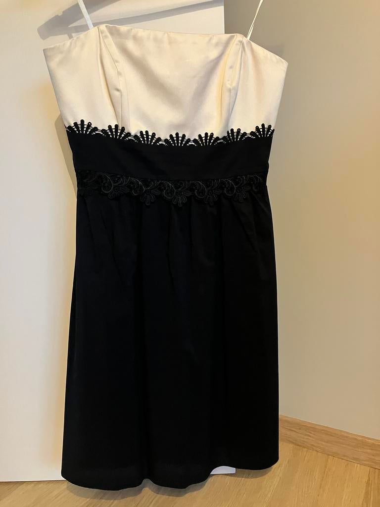 Cocktail kleed / jurk voor feest of gala, Ophalen of Verzenden, Zo goed als nieuw, Maat 38/40 (M), Beige