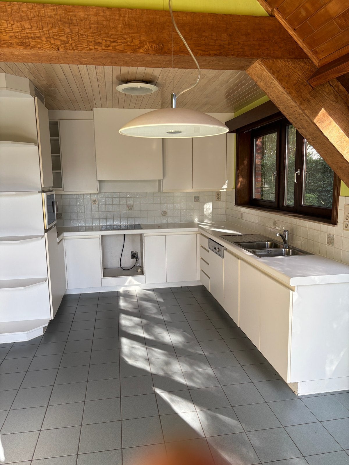 Cuisine blanche complète  — démontez vous-même, Maison & Meubles, Enlèvement, Utilisé, Cuisine d'angle