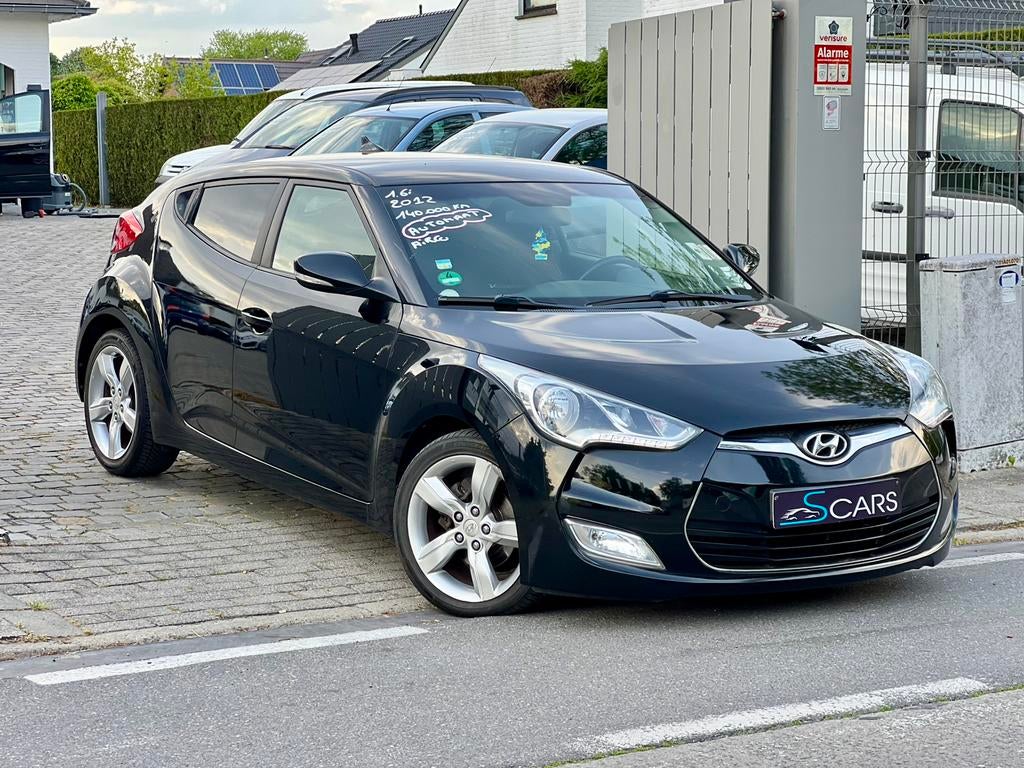 Hyundai Veloster 1.6i ** Automaat **  Euro5 ** Navi ** airco, Auto's, 4 cilinders, Zwart, Bedrijf, Veloster