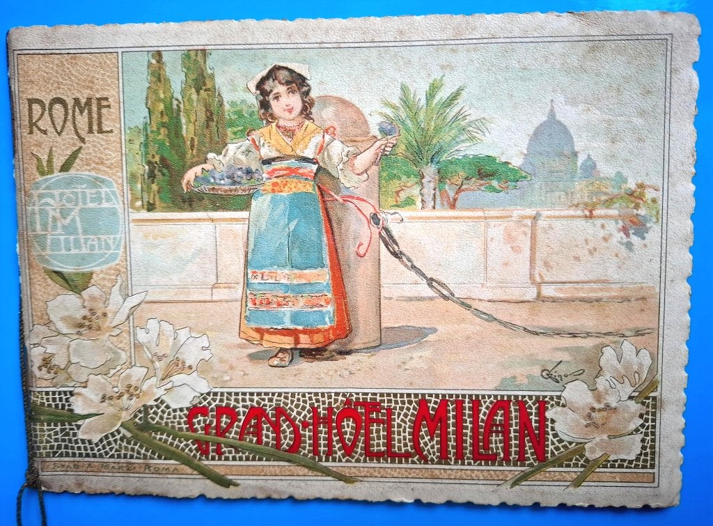 [1905] ✅ Art Deco ~ Grand Hotel Milaan ~ Rome Deluitto E., Antiek en Kunst, Ophalen of Verzenden, Foto, Fotografie