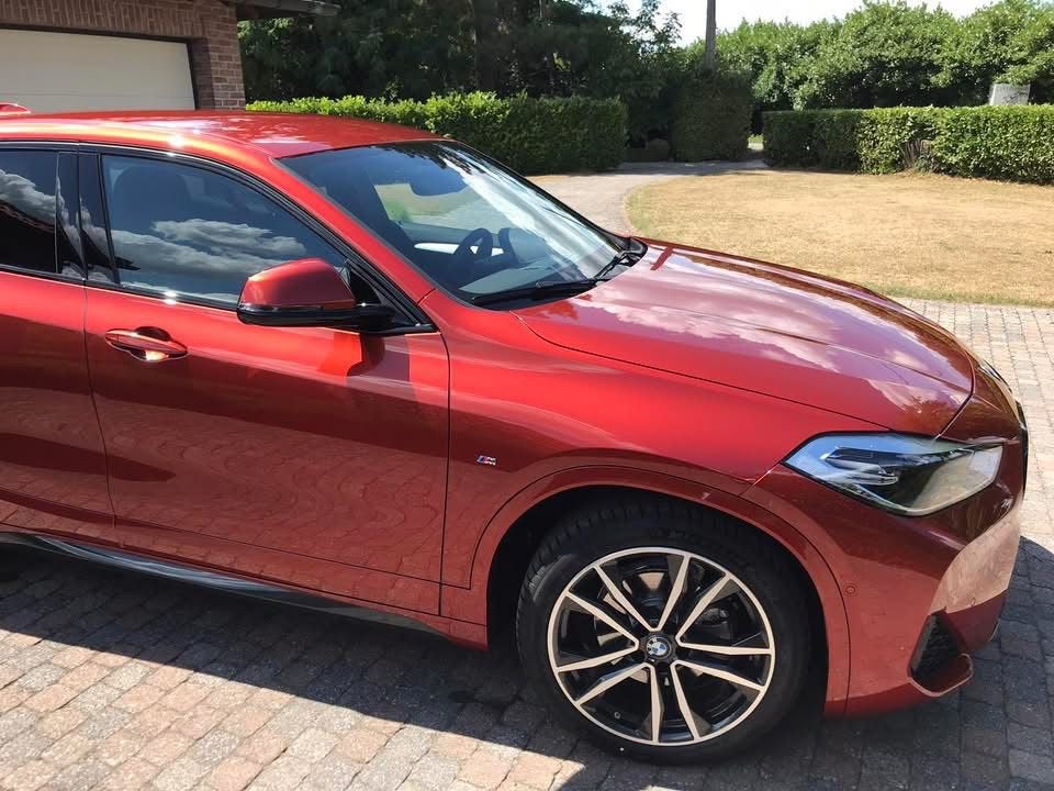 Bmw X2 18i MSport 2022 orange, Auto's, BMW, X2, 1800 kg, Zwart, Leder