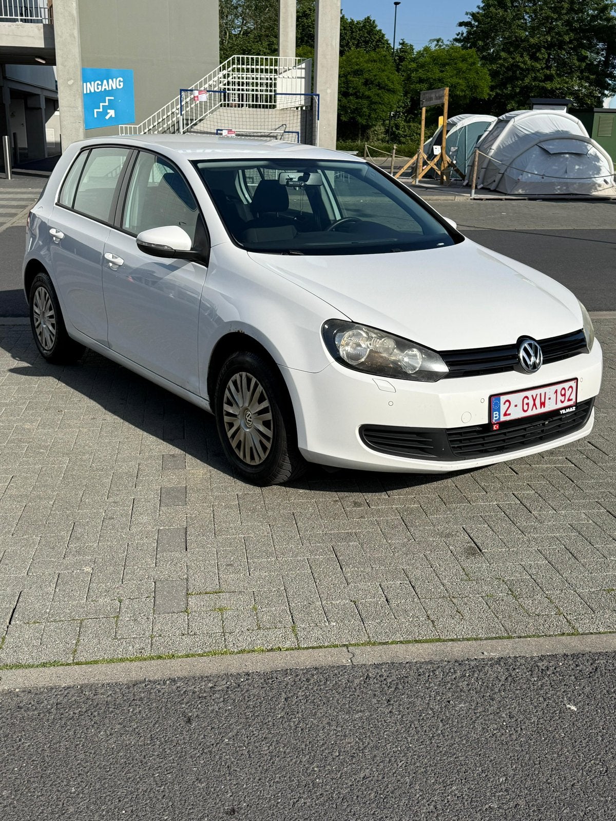 Golf 6, 1.2 tsi, carplay, airco, verwarmde zetels, Auto's, Stof, Zwart, Parkeersensor, Wit