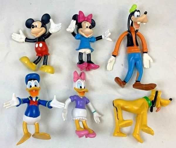 Figurines Disney en forme d'arc Mickey Minnie Donald Katrien, Envoi, Donald Duck, Comme neuf, Statue ou Figurine