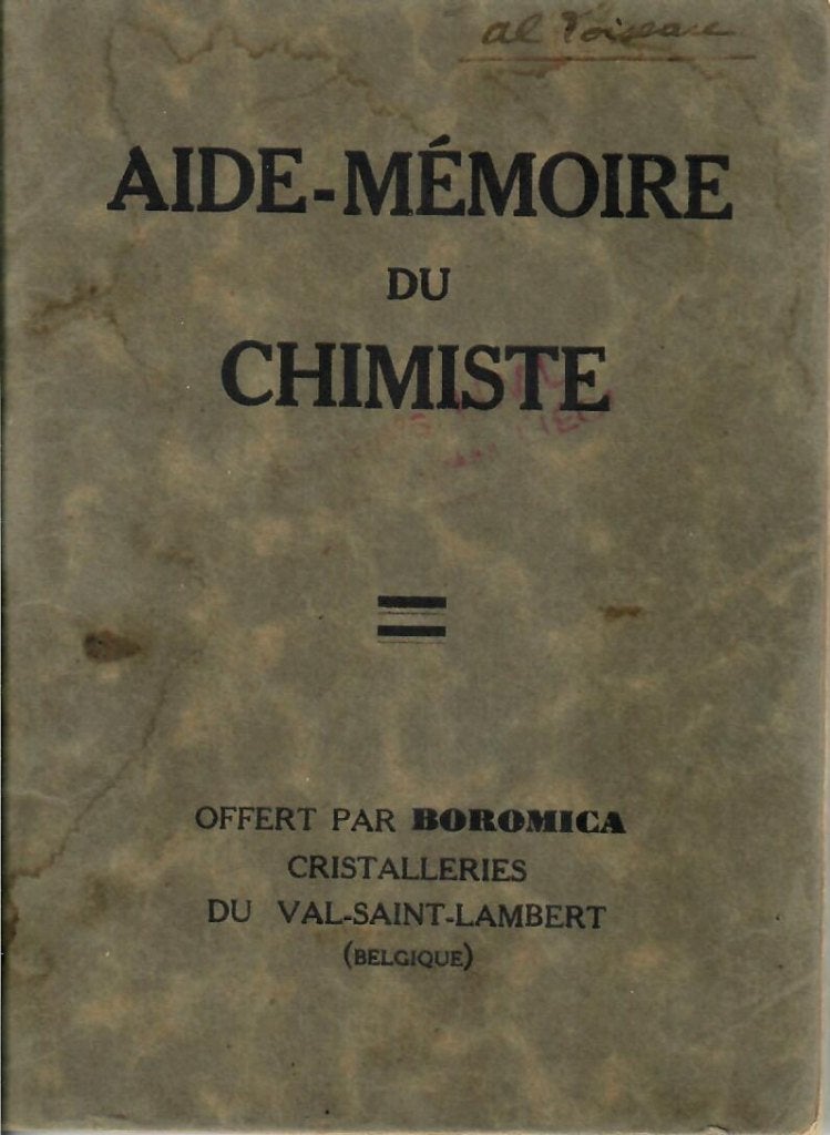 Val-Saint-Lambert 1920 - BOROMICA promotiedocument, Verzenden