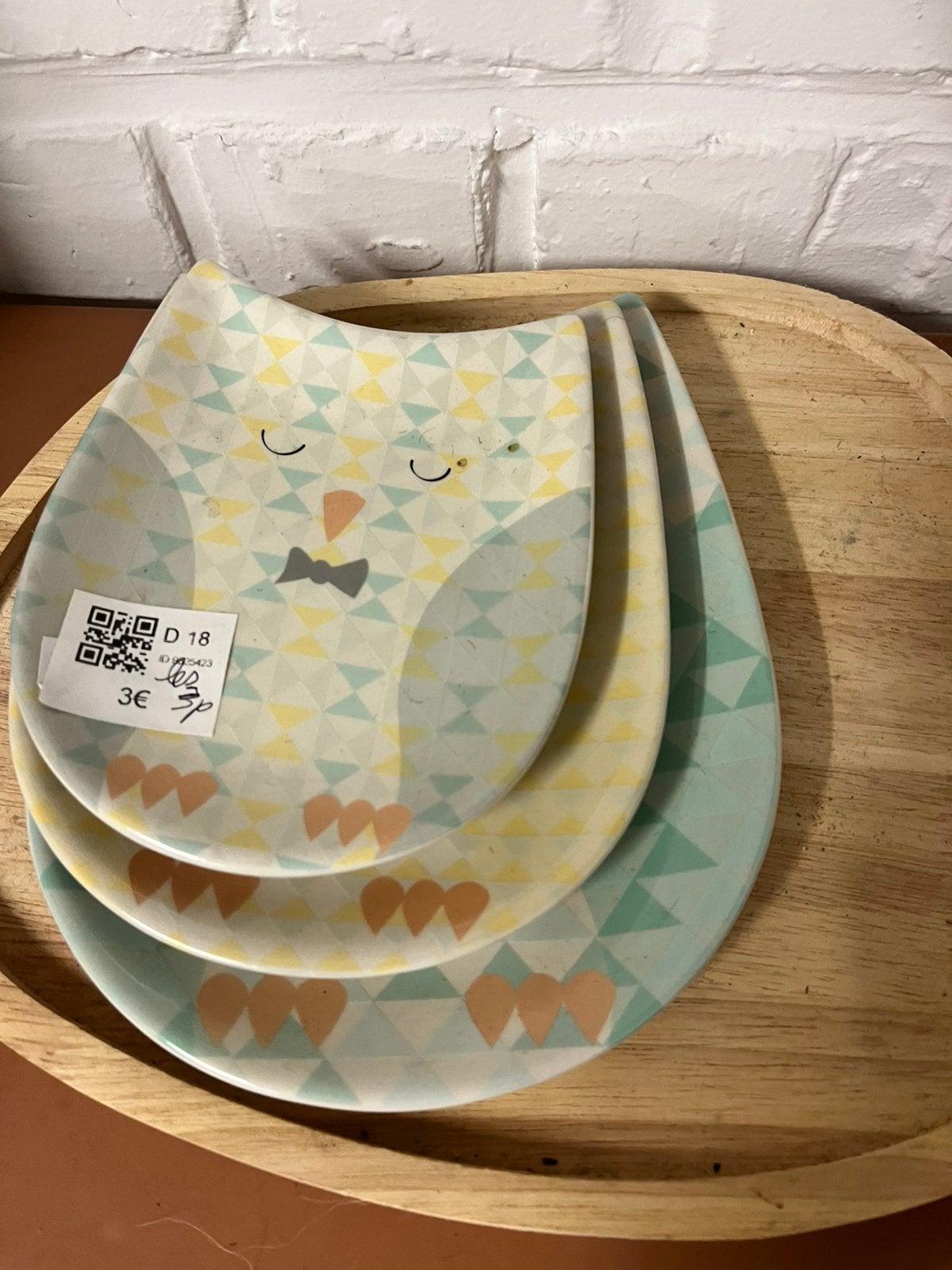 Ces coupelles en céramique en forme de hibou, Ophalen, Zo goed als nieuw