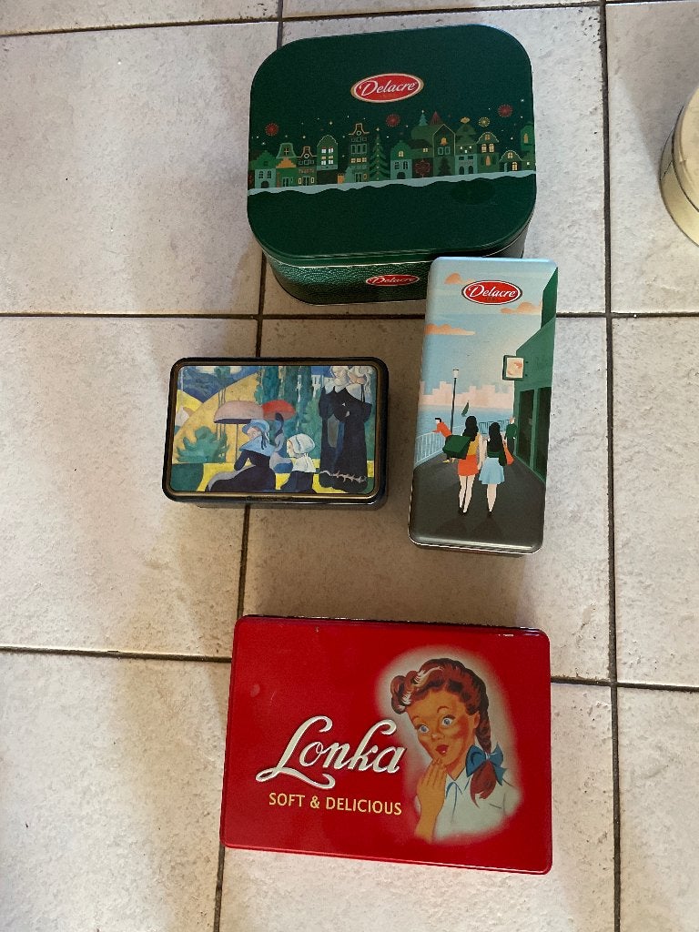 Boîtes en fer blanc, Envoi, Utilisé, Biscuits, Autres marques