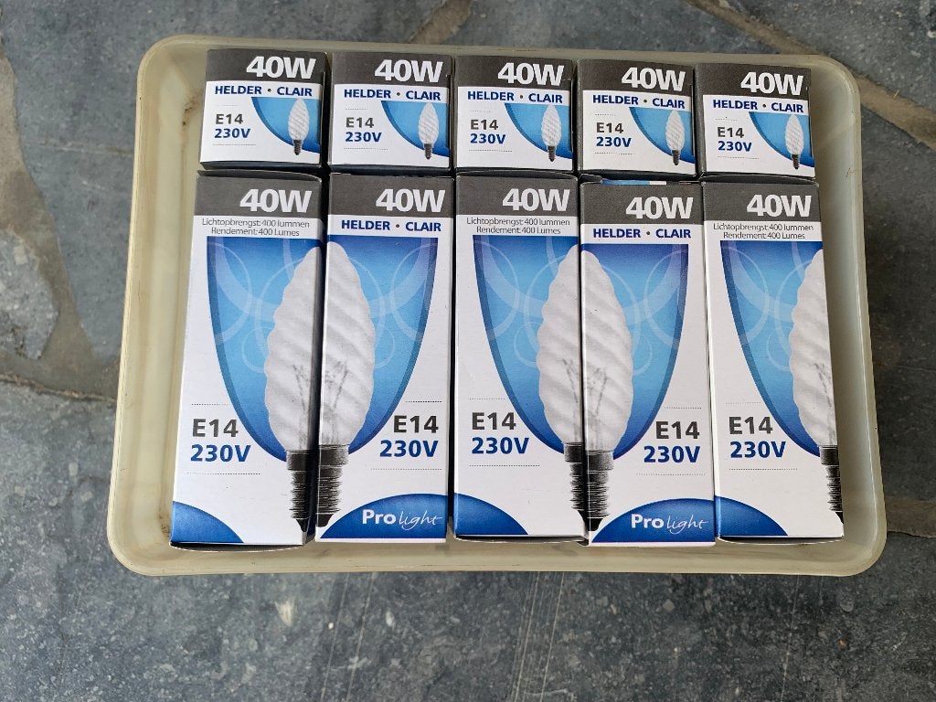 Kaarsvormige gloeilampen – ProLight 40W E14 (meerdere), Ophalen of Verzenden