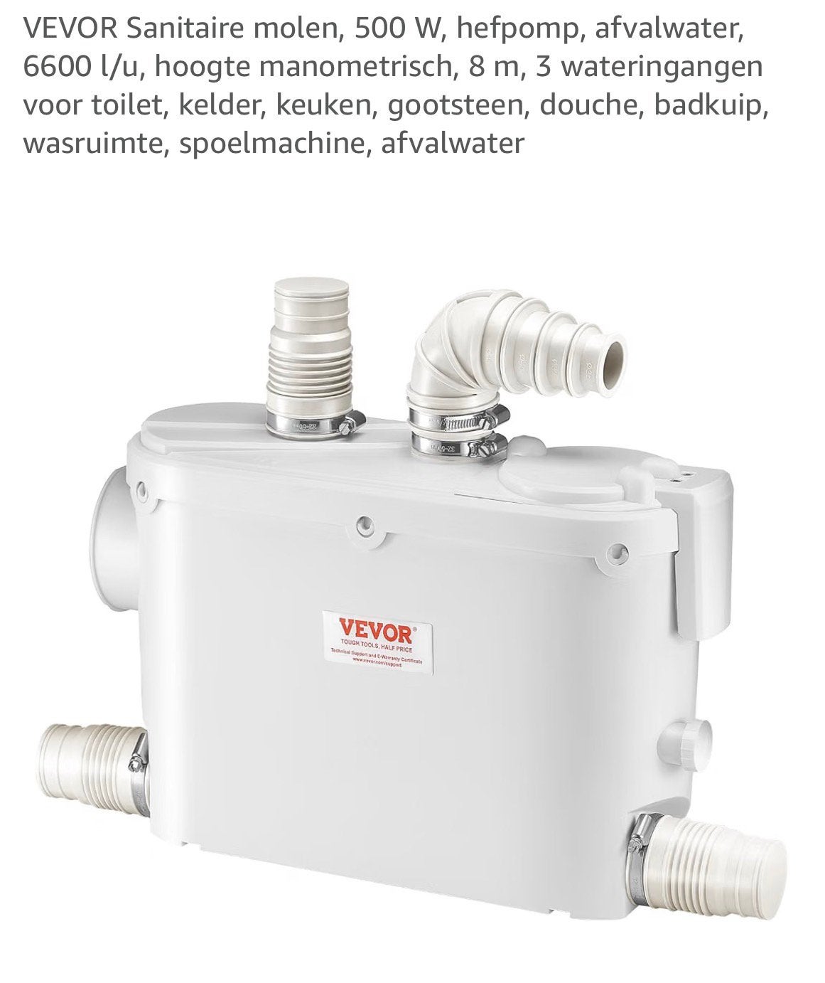Sanibroyeur, Doe-het-zelf en Bouw, Ophalen, Nieuw, Overige typen