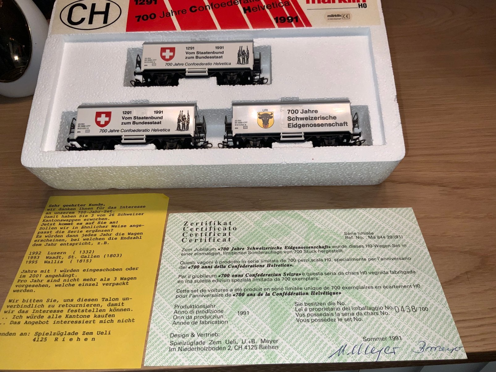 COFFRET SUISSE MARKLIN 84429 SERIE LIMITÉE 700 EXEMPLAIRES, Hobby & Loisirs créatifs, Trains miniatures | HO, Enlèvement ou Envoi