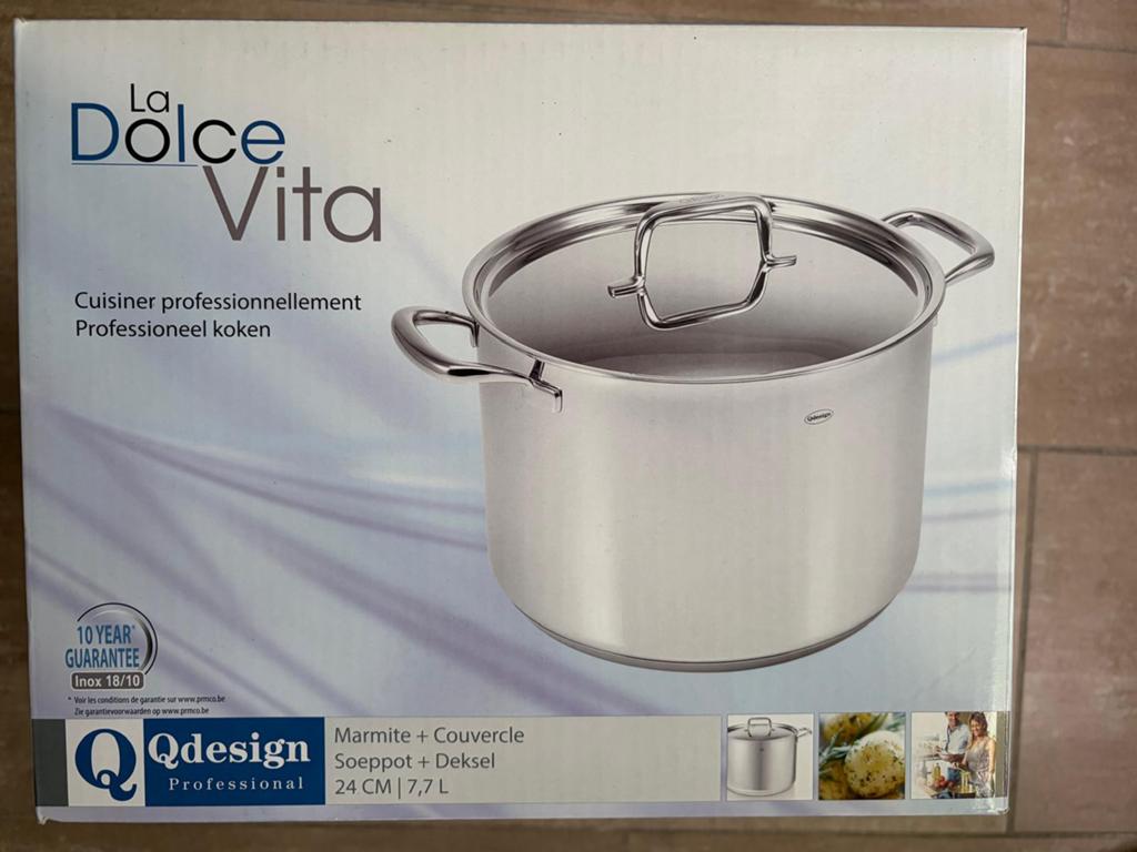 Professionele Soeppot La Dolce Vita 24 cm - 7,7 liter!, Ophalen, Nieuw