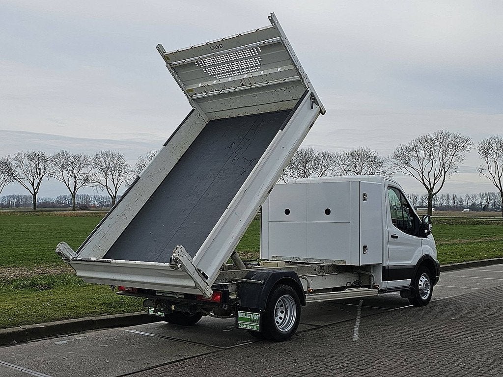 Ford Transit 350 2.0 TDCI Kipper Kist 170PK (bj 2021), Voorwielaandrijving, Stof, Zwart, 4 cilinders