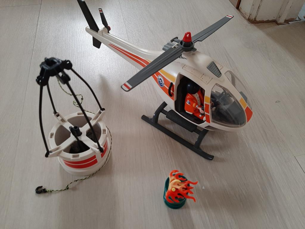 Playmobil helikopter, Kinderen en Baby's, Speelgoed | Playmobil, Ophalen of Verzenden, Gebruikt, Complete set