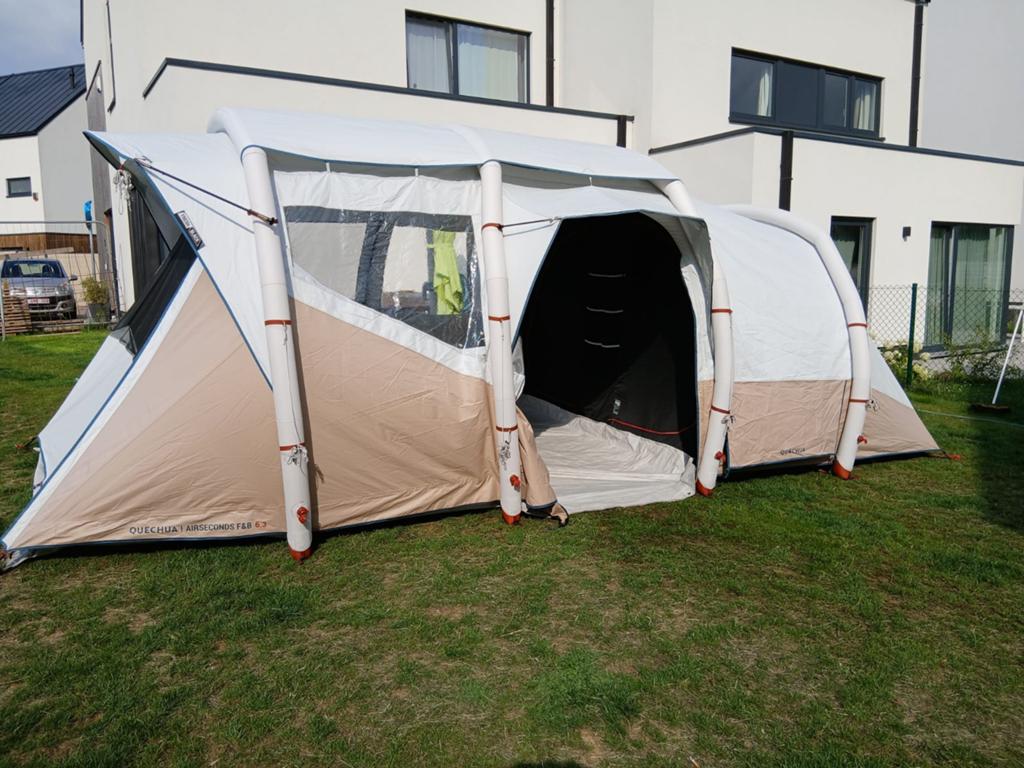 Tente gonflable Air secondaire 6 3,  Fresh&Black, 3 chambres, Caravanes & Camping, Enlèvement, Comme neuf, Jusqu'à 6