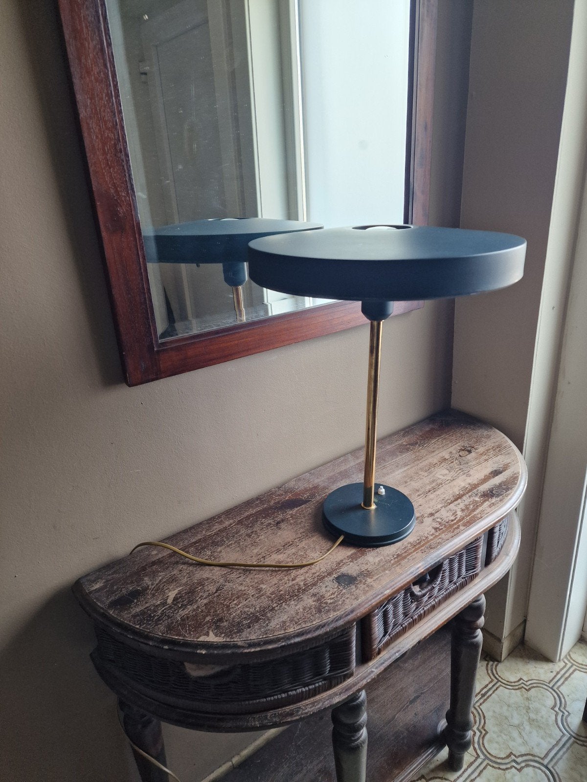 philips "Timor 69" tafel- of bureaulamp te koop, Ophalen, Bureaulamp, Goud, Philips