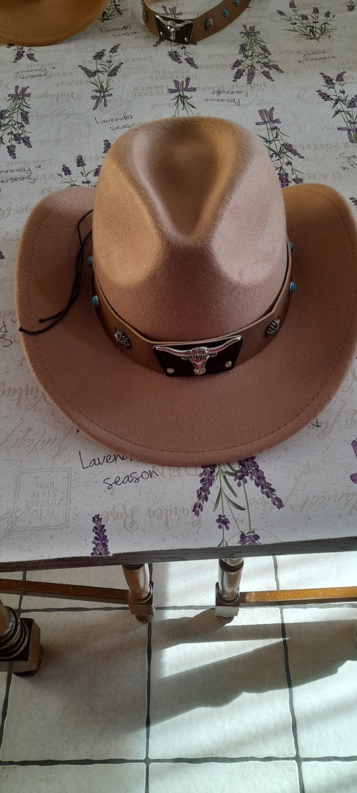 chapeau cowboy tête de toreau neuf, Kleding | Dames, Ophalen, Nieuw, One size fits all, Hoed