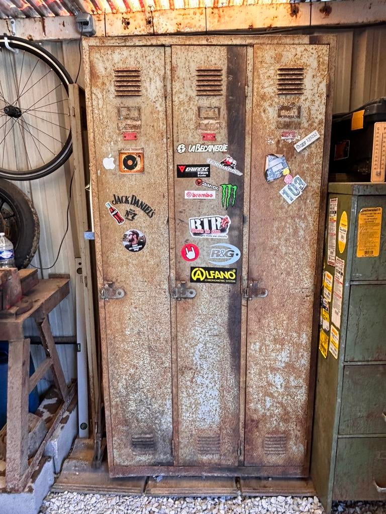 Industriële metalen garderobe, Huis en Inrichting, Ophalen, Gebruikt