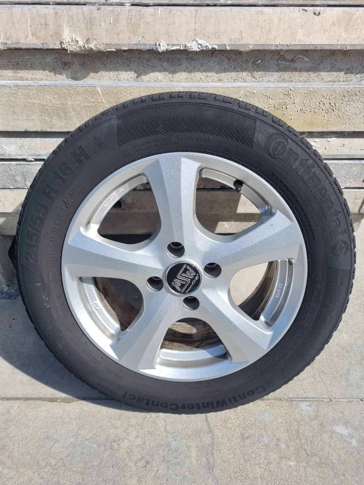 4 jantes en aluminium MSW, Autos : Pièces & Accessoires, Pneus & Jantes, Enlèvement, Pneus hiver, Jante(s)