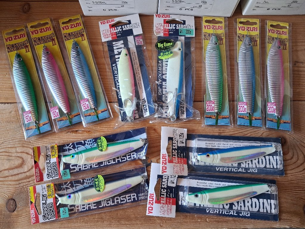 Yo-Zuri Jigs (Japan) set van 12 stuks...125-200g, Watersport en Boten, Ophalen of Verzenden, Nieuw, Overige typen
