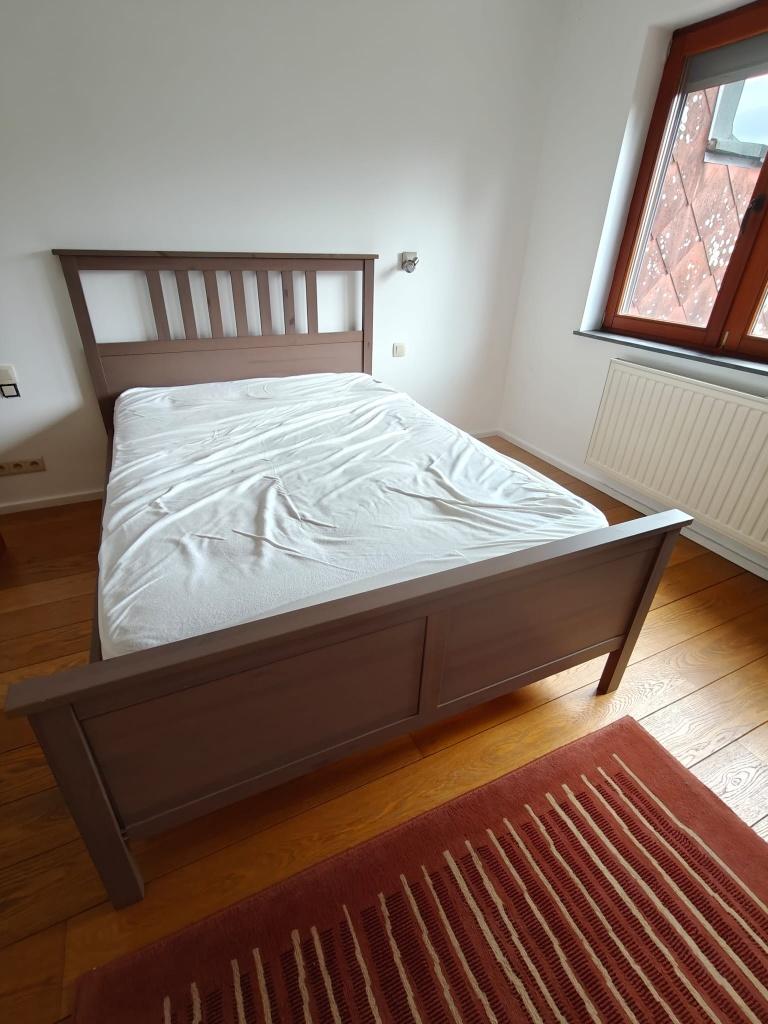 Ikea tweepersoonsbed, Huis en Inrichting, Slaapkamer | Bedden, Ophalen, Tweepersoons, 140 cm, Zo goed als nieuw