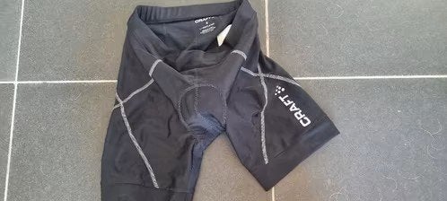 fietsbroek of fietsshort CRAFT maat Smal, Fietsen en Brommers, S, Craft, Kinderen, Zo goed als nieuw