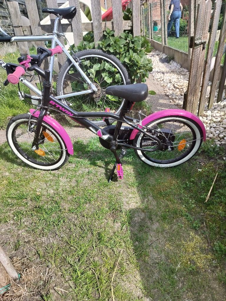 Kinderfiets meisje, Ophalen, Zo goed als nieuw, 16 tot 20 inch, Btwin Decathlon