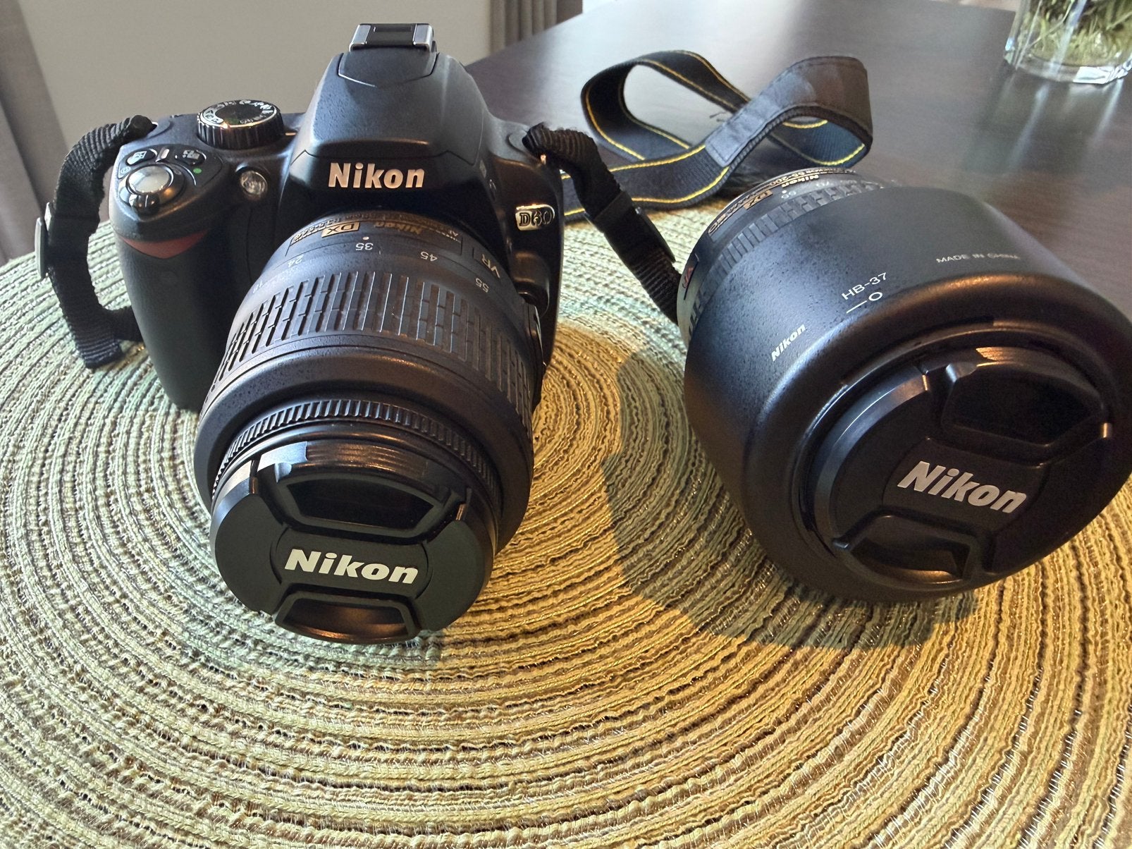 Nikon D60 + extra lens + geheugenkaart, Audio, Tv en Foto, Ophalen, Zo goed als nieuw, Geheugenkaart, Nikon