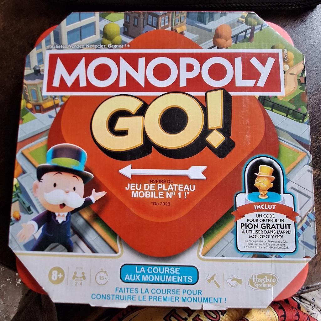 monopoly go, Hobby & Loisirs créatifs, Trois ou quatre joueurs, Envoi, Neuf, Hasbro