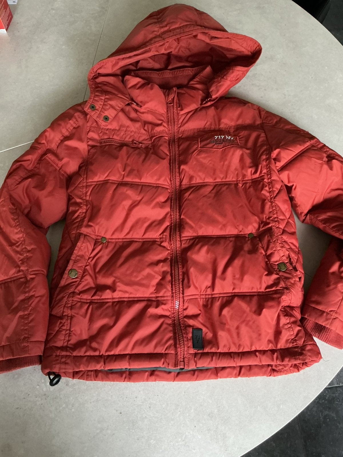 Winterjas merk 717, Kinderen en Baby's, Kinderkleding | Maat 146, Ophalen of Verzenden, Gebruikt, Jongen, Jas